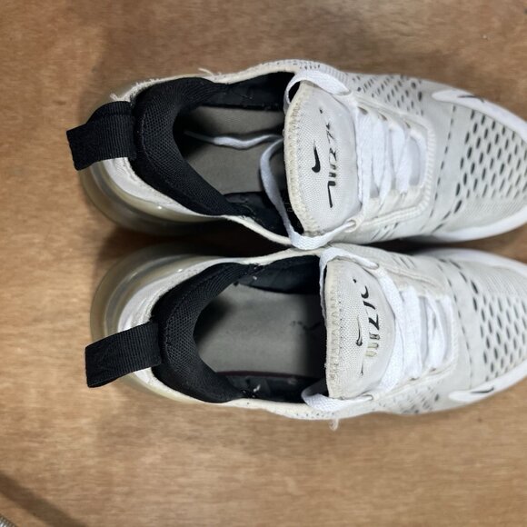 Nike Air Max 270 Women's Size 7.5 AH6789-100 White Black Running Athletic Shoes - Picture 11 of 12